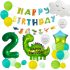 Комплект от 23 бр. Балонa (Фолио и Латекс) + Висулка Happy Birthday Dino