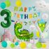 Комплект от 23 бр. Балонa (Фолио и Латекс) + Висулка Happy Birthday Dino
