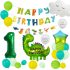 Комплект от 23 бр. Балонa (Фолио и Латекс) + Висулка Happy Birthday Dino