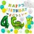 Комплект от 23 бр. Балонa (Фолио и Латекс) + Висулка Happy Birthday Dino