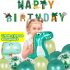 Мега Комплект от 46ч. Балони + Хартиени Аксесоари Happy Birthday Dinosaur