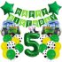 Комплект от 24 бр. Балони (Фолио и Латекс) + Висулка Happy Birthday Tractor