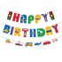 Гига Комплект от 61 ч. Балони, Хартиени Аксесоари и Висулка Happy Birthday Ultimate Transportation