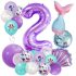 Комплект от 21 бр. Балони (Фолио и Латекс) Mermaid Party
