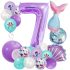 Комплект от 21 бр. Балони (Фолио и Латекс) Mermaid Party