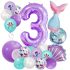 Комплект от 21 бр. Балони (Фолио и Латекс) Mermaid Party