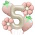Комплект от 5бр. Фолиеви Балонa Strawberry Flowerista