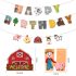 Мега Комплект от 31 бр. Балони (Фолио и Латекс) + Висулка Happy Birthday Farm