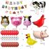 Мега Комплект от 31 бр. Балони (Фолио и Латекс) + Висулка Happy Birthday Farm