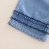 Комплект от Дънков Елек Тип Туника, Блуза и Панталон с Къдри Bella Denim - 3 части