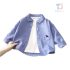 Риза с Класическа Яка, Джоб и Мини Бродерия Urban Pup Blue