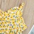 Рокля с Флорален Принт, Колан и Тънки Презрамки Yellow Charm
