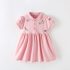 Рокля с Къс Ръкав, Класическа Яка и Закопчаване с Копчета Pink Polo Joy