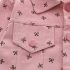 Деним Комплект с Класическа Яка и Ефектен Десен Be Happy Pink - 3 части