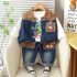Комплект от Екстравагантен Деним Елек, Блузка и Дънков Панталон Pocket Buddy - 3 части