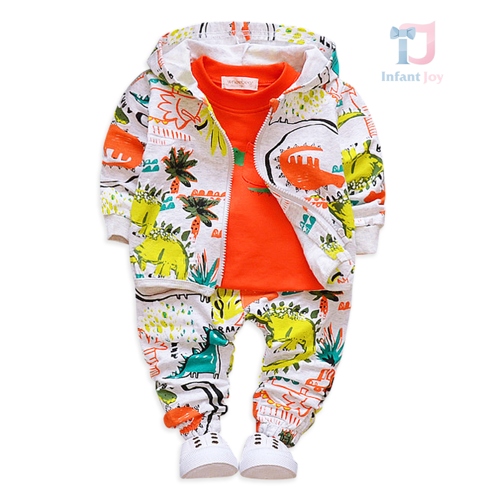 Спортен Комплект с Качулка Dino Adventure Orange – 3 части