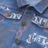 Дънков Комплект от Яке Бомбър, Блузка и Дълъг Панталон Denim Bear - 3 части