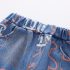 Дънков Комплект от Яке Бомбър, Блузка и Дълъг Панталон Denim Bear - 3 части