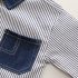 Комплект от Раирана Риза, Блузка и Дънков Панталон Emoji Denim - 3 части Комплект от Раирана Риза, Блузка и Дънков Панталон Emoji Denim - 3 части