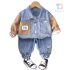 Дънков Комплект с Яке и Панталон Divided Denim Cocoa – 2 части