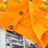 Kомплект от Щампована Жилетка, Блуза с Класическа Яка и Панталон Orange Giraffe - 3 части
