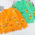 Kомплект от Щампована Жилетка, Блуза с Класическа Яка и Панталон Orange Giraffe - 3 части