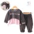 Спортен Комплект с Екстравагантно Худи, Топ и Карго Панталон Pink Amore Grey – 3 части