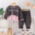 Спортен Комплект с Екстравагантно Худи, Топ и Карго Панталон Pink Amore Grey – 3 части