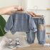 Комплект от Деним Яке с Класическа Яка , Блузка и Панталон Denim Gringo - 3 части