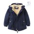 Premium Парка с Качулка и Еко Пух Deep Blue Warmth