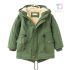 Premium Парка с Качулка и Еко Пух Deep Green Warmth