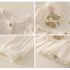 Premium Жилетка от Еластичен Рипс с Тюл и Дървени Копчета Birthday Teddy