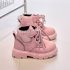 Боти от Еко Велур с Връзки и Велкро Закопчаване Frosty Wander Pink