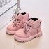 Боти от Еко Велур с Връзки и Велкро Закопчаване Frosty Wander Pink
