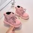 Боти от Еко Велур с Връзки и Велкро Закопчаване Frosty Wander Pink
