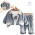 Комплект от Деним Яке с Класическа Яка , Блузка и Панталон Denim Gringo - 3 части