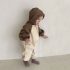 Ватиран Гащеризон с Качулка с Ушички и А-симетрично Закопчаване Cuddle Cub Brown