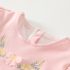 Гащеризон с Добавени Къдри и Флорални Бродерии Floral Kiss Pink