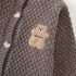 Premium Ромпър от Плетиво с Плюшена Аплиакция Cozy Waffle Choc