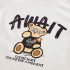 Premium Деним Комплект с Ефектен Десен от Яке, Блузка и Панталон Bear Attitude - 3 части