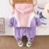 Спортен Комплект от Суитшърт с Качулка и Панталон Pink & Purple Motion - 2 части