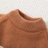 Premium Пуловер от Плетиво с Тъкана Апликация Maison Cub Cocoa