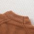 Premium Пуловер от Плетиво с Тъкана Апликация Maison Cub Cocoa
