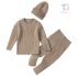 Комплект от Рипс Плетиво с Шапка Rustic Knit Mocha - 3 части