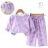 Спортен Комплект с Качулка и Пеперуден Десен Ethereal Butterfly Lilac – 2 части
