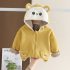 Поларен Суитшърт с Качулка и 3Д Елементи Yellow Cub Cute