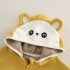 Поларен Суитшърт с Качулка и 3Д Елементи Yellow Cub Cute