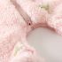 Топъл , Плюшен Гащеризон с Качулка с Ушички и Ципово Закопчаване Sweet Soft Pink