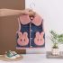 Топъл Елек от Деним с Плюшена Яка и 3Д Джобчета Denim Fluff Pink Топъл Елек от Деним с Плюшена Яка и 3Д Джобчета Denim Fluff Pink