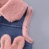 Топъл Елек от Деним с Плюшена Яка и 3Д Джобчета Denim Fluff Pink Топъл Елек от Деним с Плюшена Яка и 3Д Джобчета Denim Fluff Pink